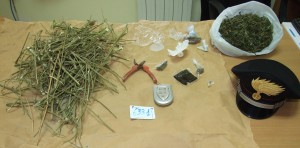 Droga sequestrata dai CC di Campobello di Licata il 22.10.2014