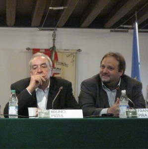 Bruno Pizzul e Francesco Pira a Cormons